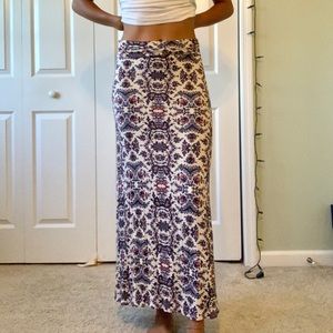 Paisley maxi skirt